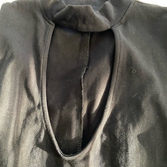 Black Express Keyhole Choker Skater Dress Size Large​​ - Picture 5 of 8